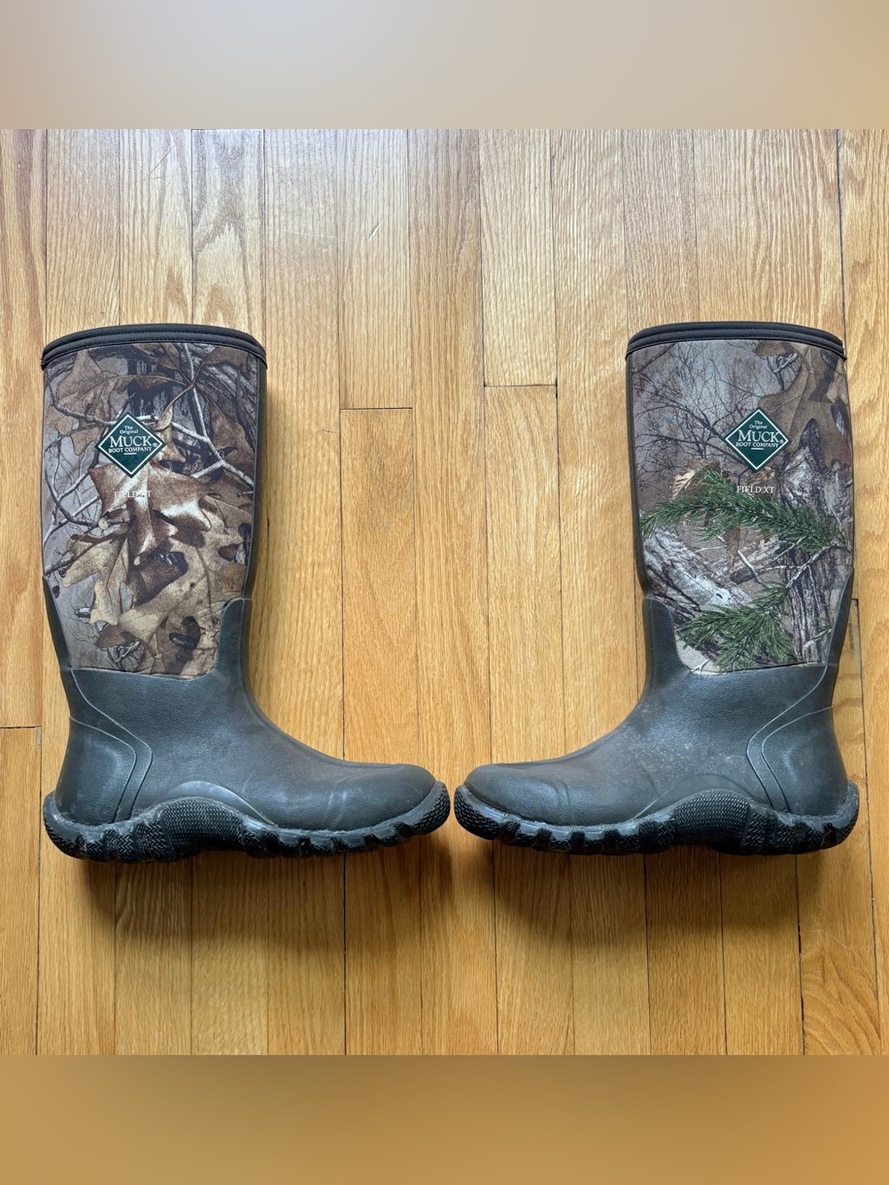 Muck Boot Company Men's Field XT Camo Waterproof Muck Boots Men’s 8 Women’s 9